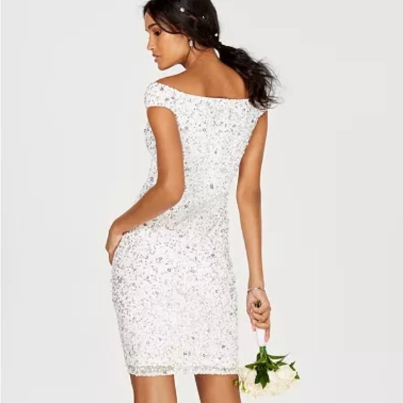 ADRIANNA PAPELL
Women's Off-The-Shoulder Beaded Sheath Dress Style 22 - Picture 4 of 6